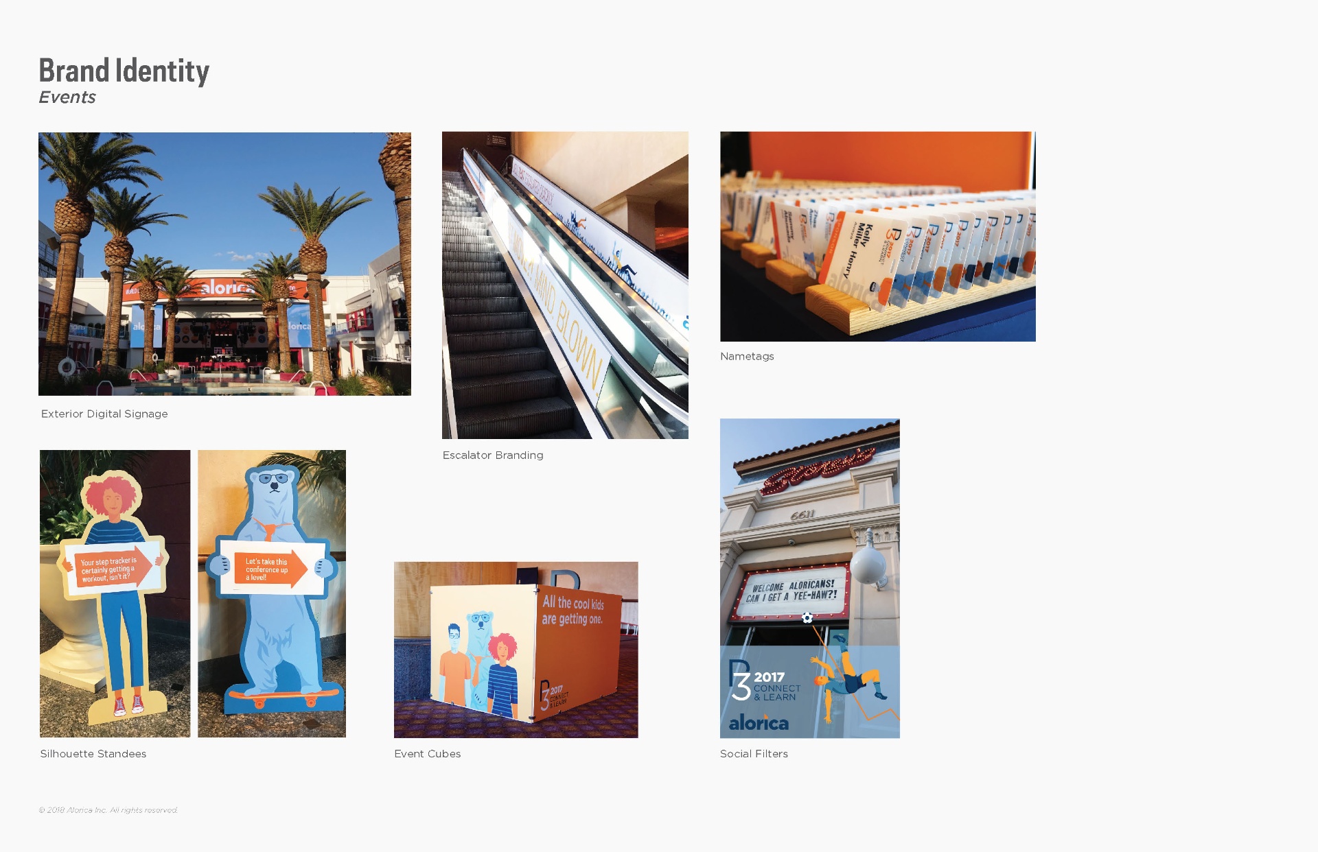 Event signage, standees and activations