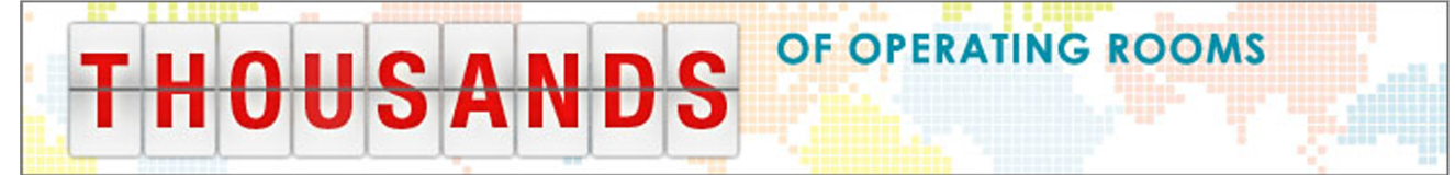 Banner frame 1: THOUSANDS of operating rooms