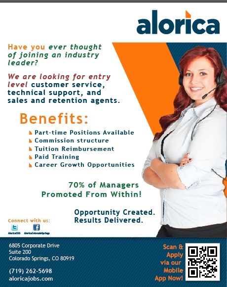 Legacy Alorica recruiting flyer — Benefits