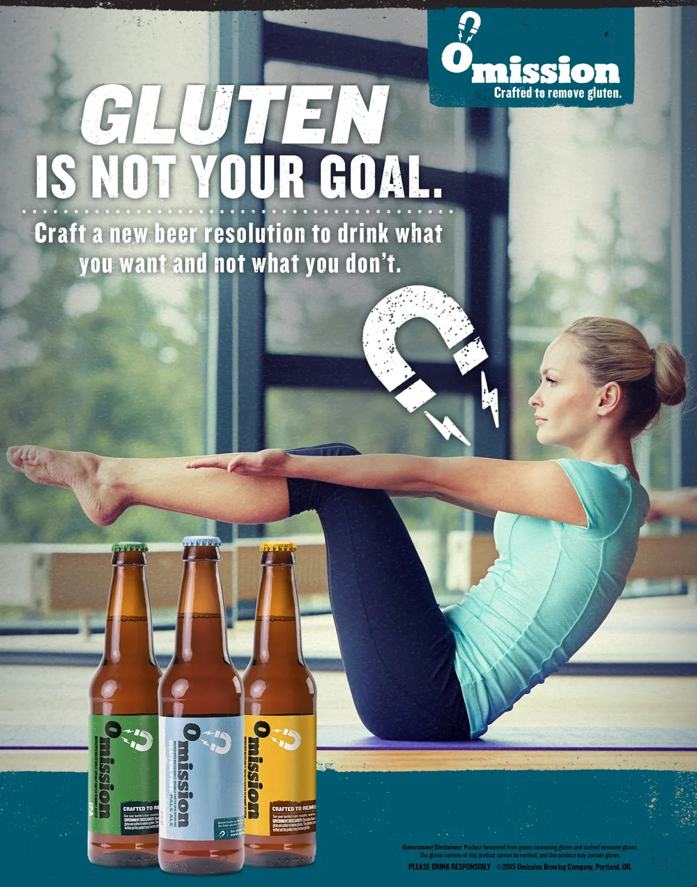 Omission Gluten Is Not Your Goal print ad