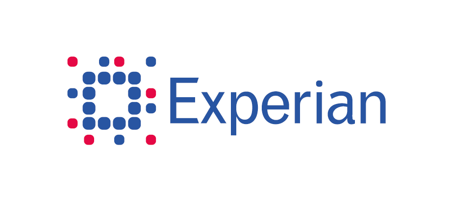 Earlier Experian wordmark and dot-matrix mark