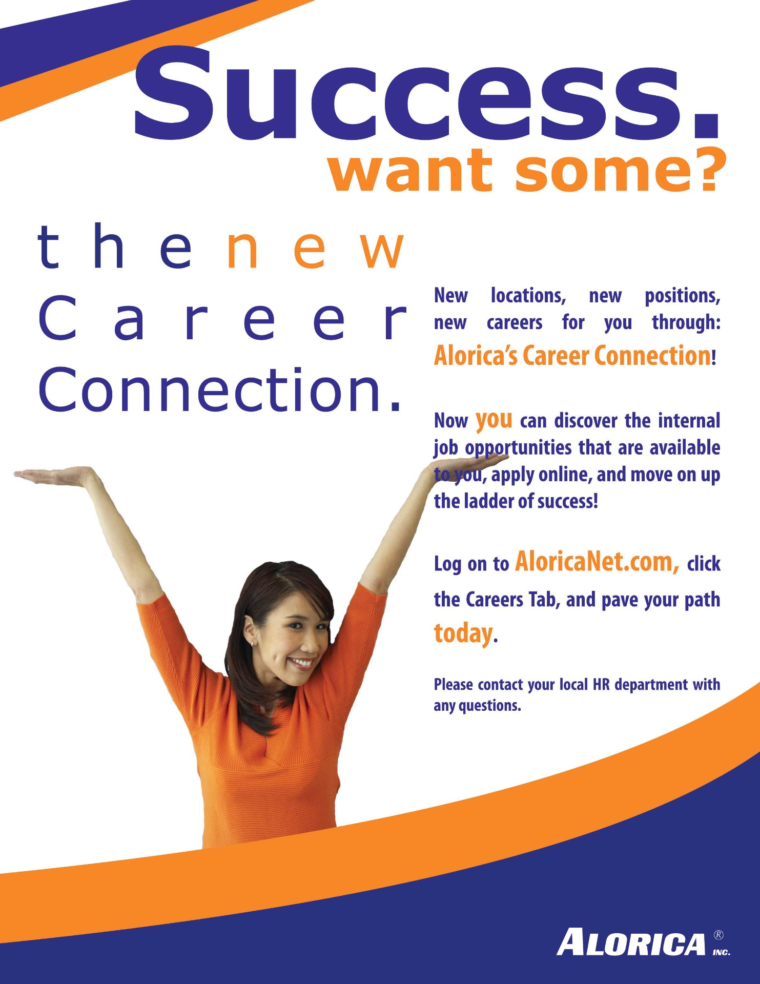 Legacy Alorica recruiting poster — Success. Want some?